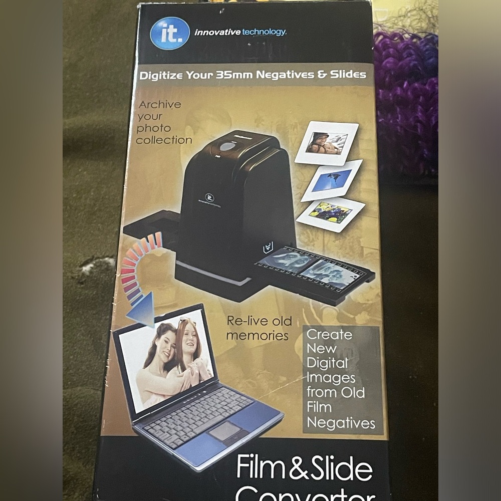 Innovative Technology Digital 35mm Film Negative & Slide Converter NEW NOS